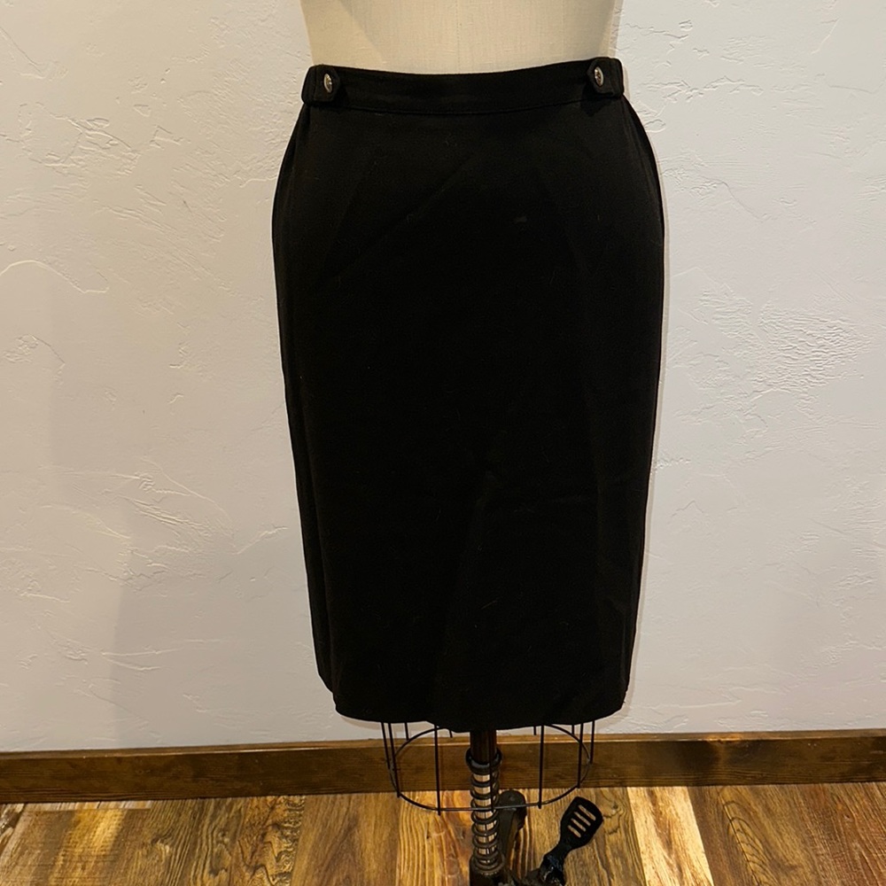 VINTAGE JEAGER Skirt Black Size 16